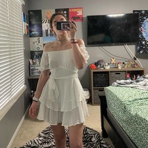 white dress